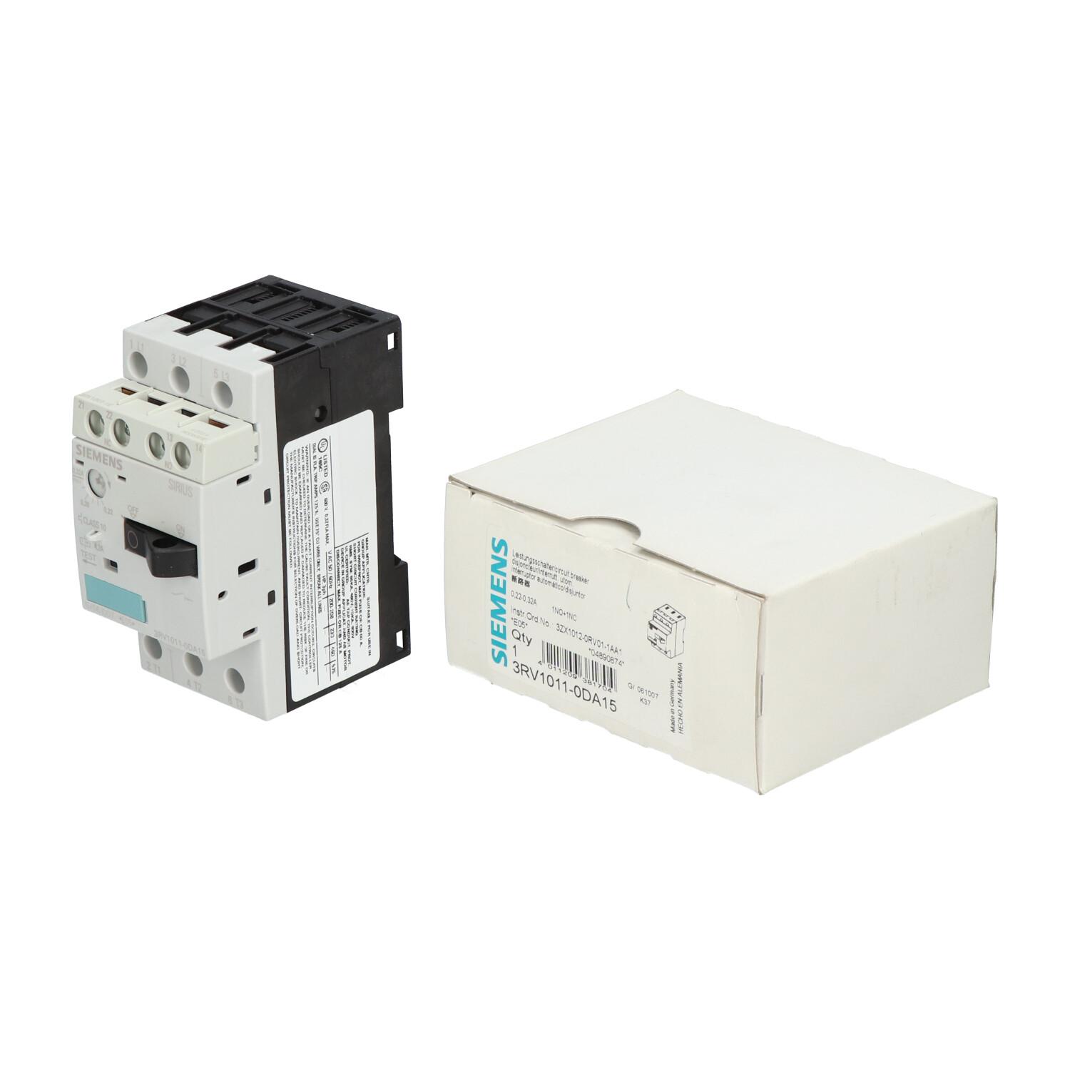 MSP, S00, 0.22-0.32A SCR&TRANS AUX 1NO/1NC