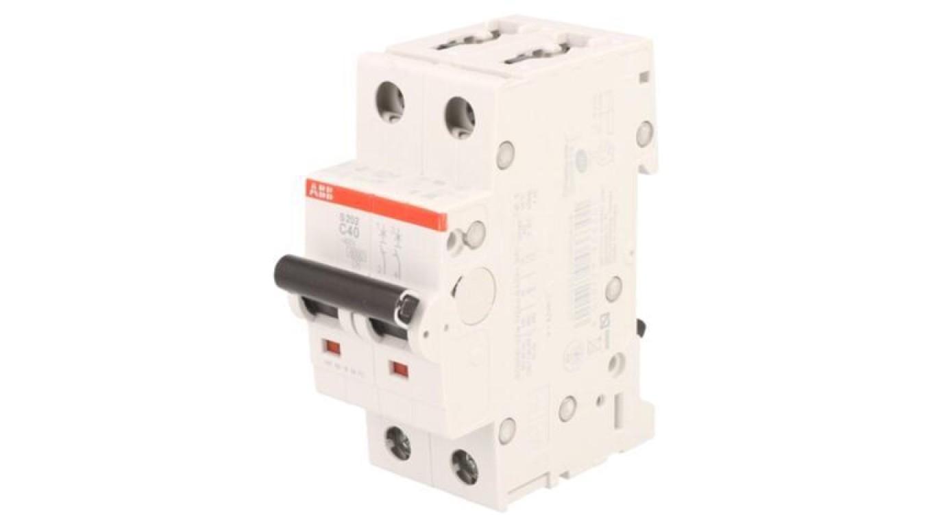 S202-C40 Miniature Circuit Breaker - 2P - C - 40 A
