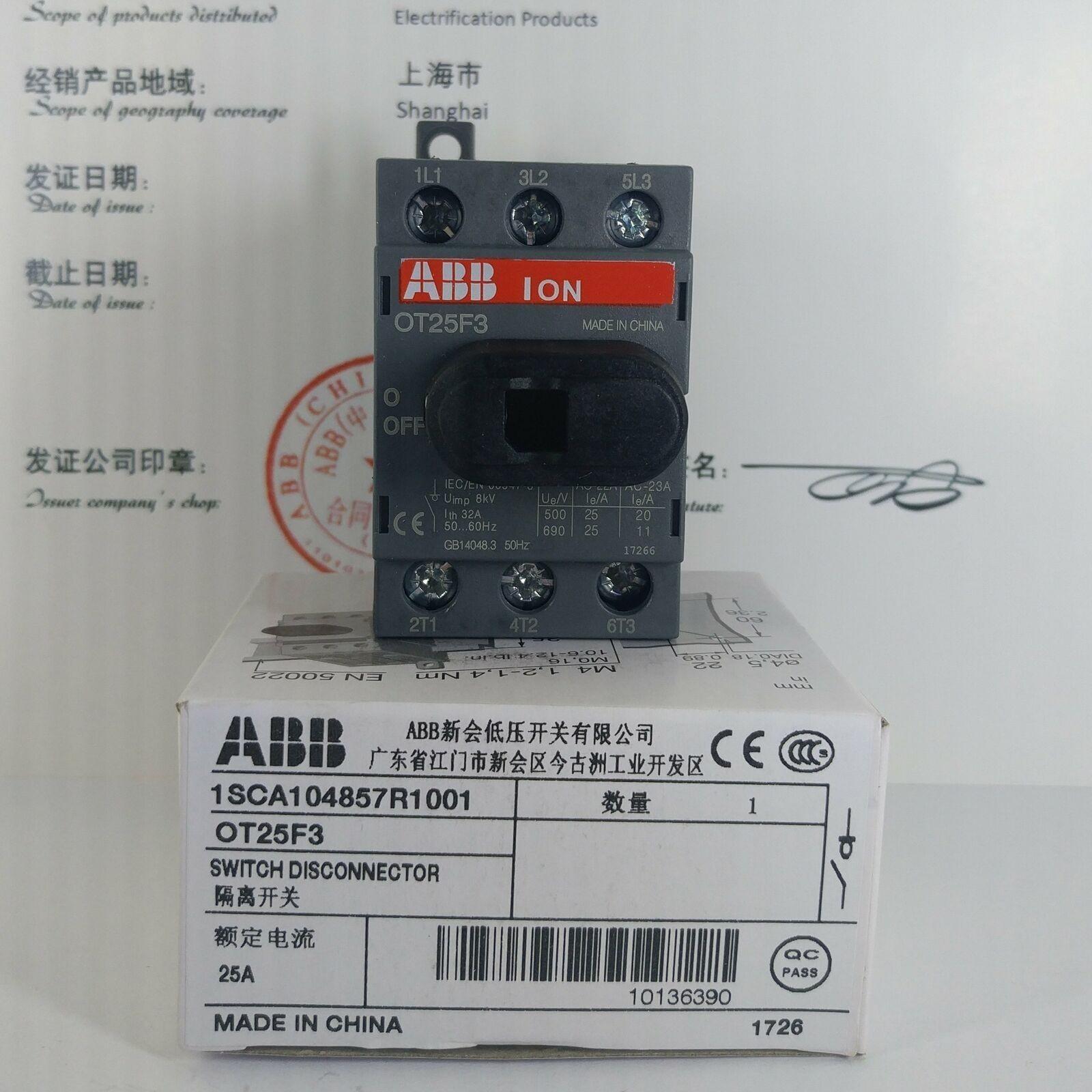 OT25F3 SWITCH-DISCONNECTOR