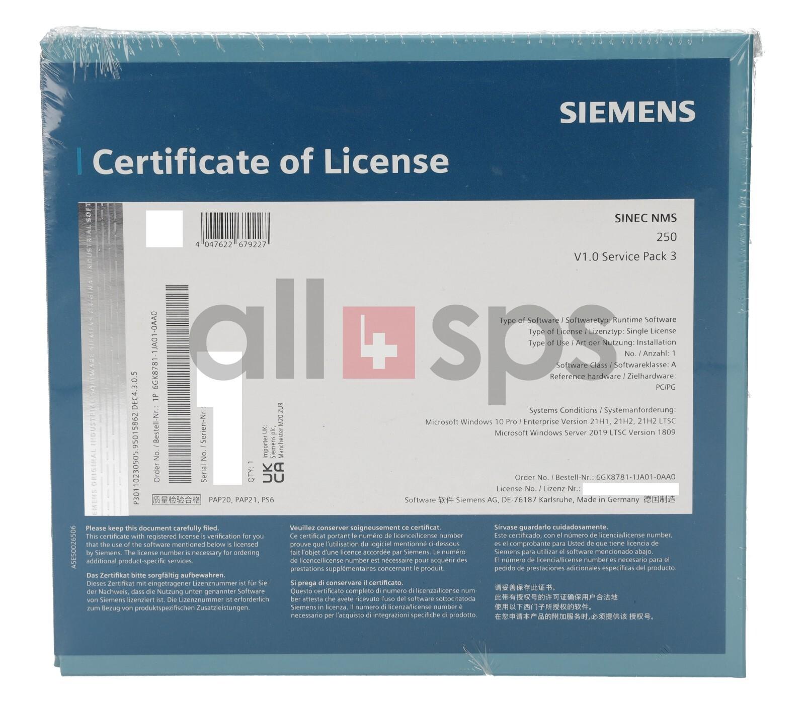 SINEC NMS 250 V1.0 DVD