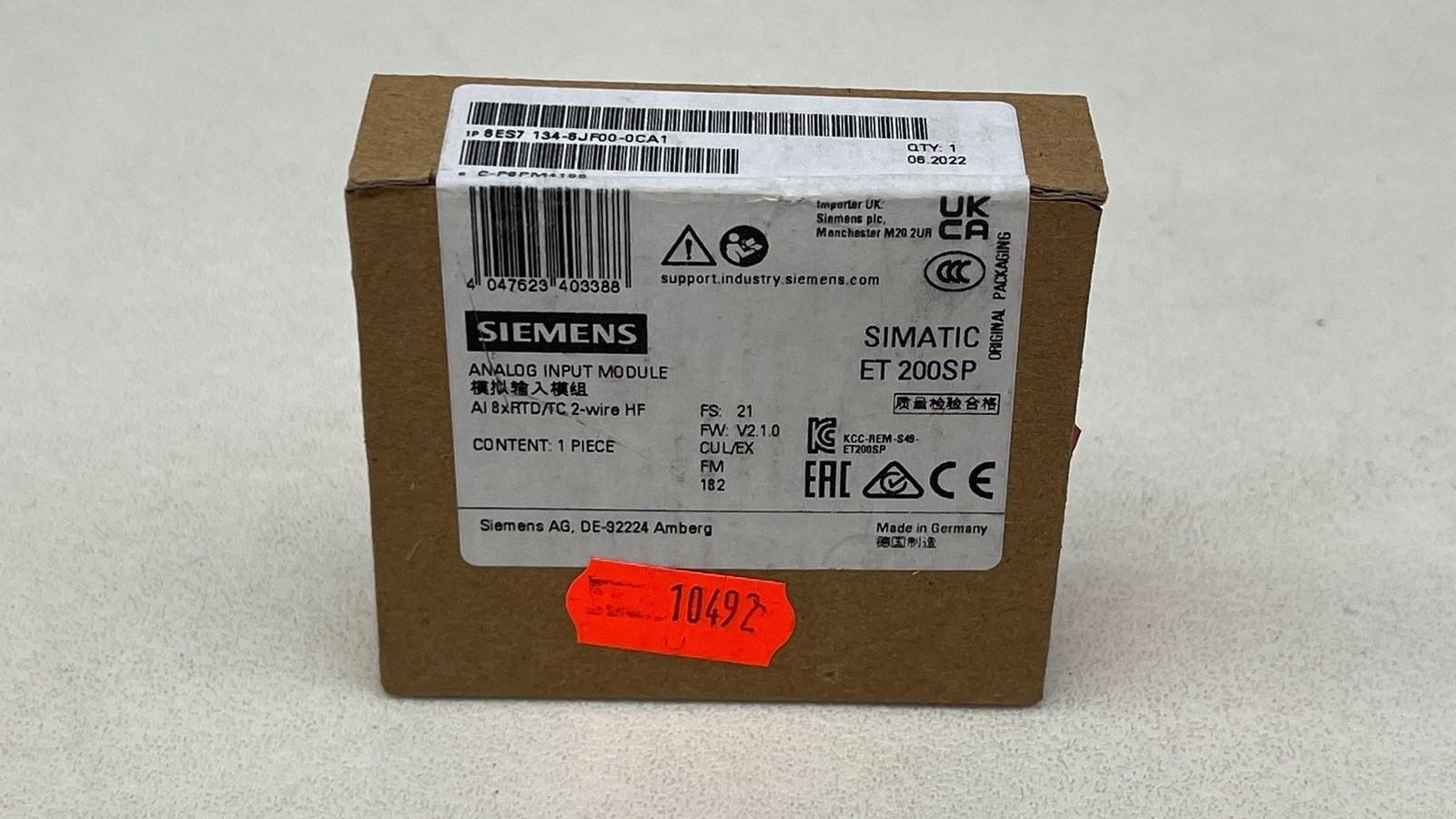 SIMATIC ET 200SP, AI 8XRTD/TC 2-WIRE HF