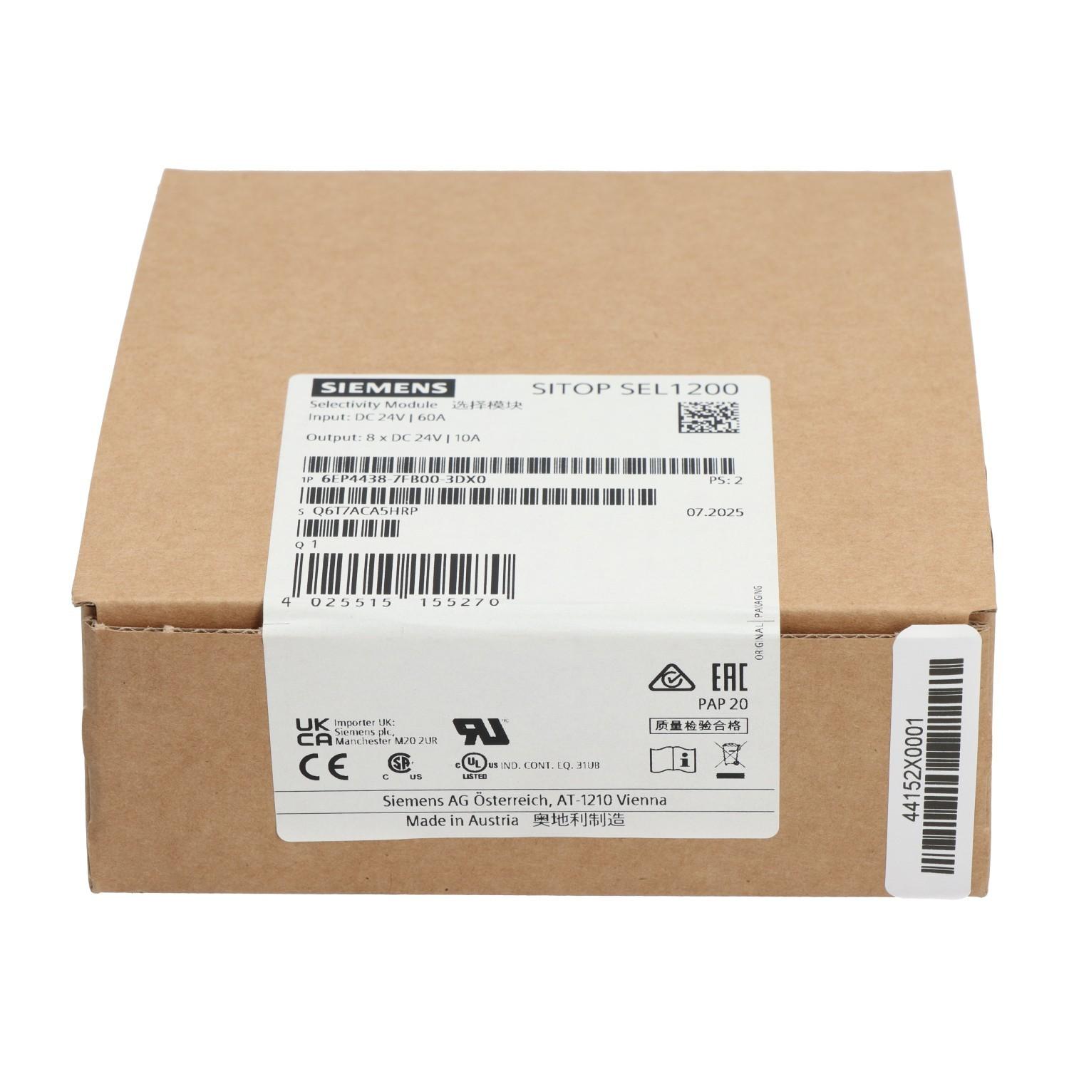 SITOP SEL1200 SELECTIVITY MODULE 8 10A