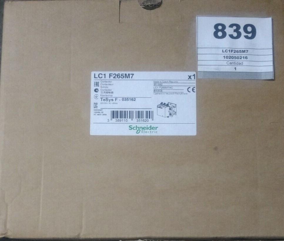 TeSys F contactor - 3P (3 NO) - AC-3 - <= 440 V 265 A - coil 220 V AC