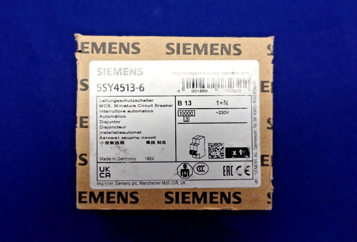 SUP PTOR 5SY4 1P+N 240V 13A 7.5K B-TRIP