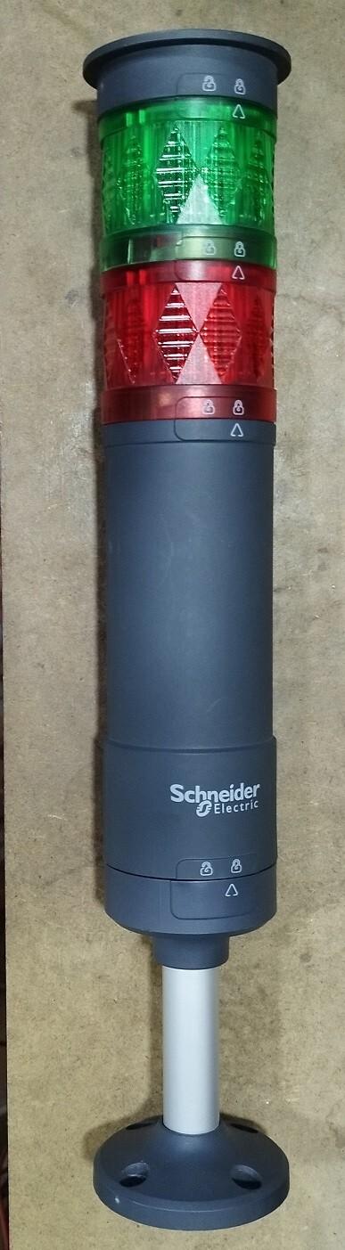 Base unit with top cover for modular tower lights, Harmony XVU, black, 60mm, NPN, 100...240V AC