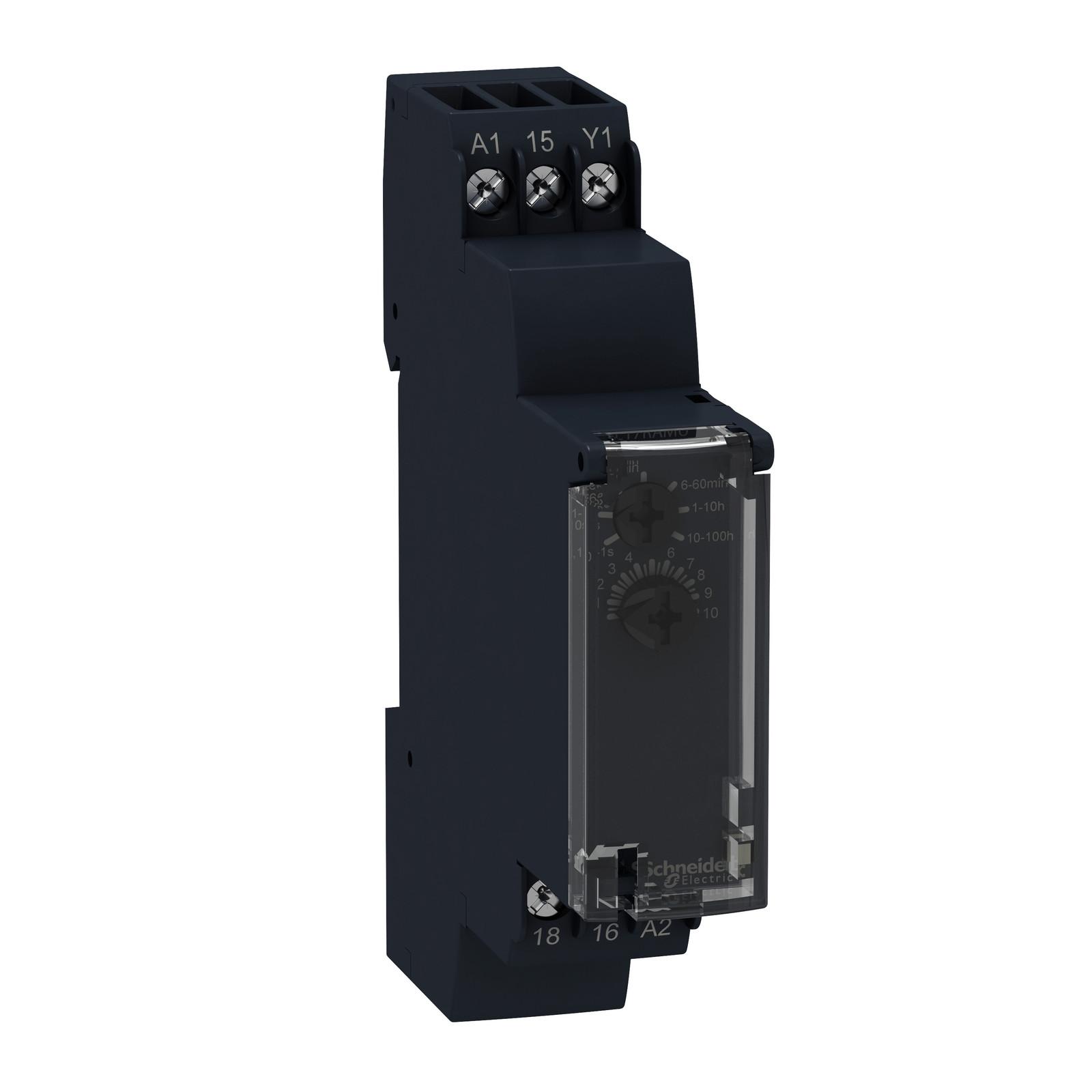 single function relay, Harmony Timer Relays, 8A, 1CO, 1s..100h, single interval relay, 24V DC or 24...240V AC DC