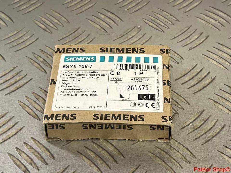 SUP PTOR 5SY5 1P IEC 230V 8A 10K C-TRIP