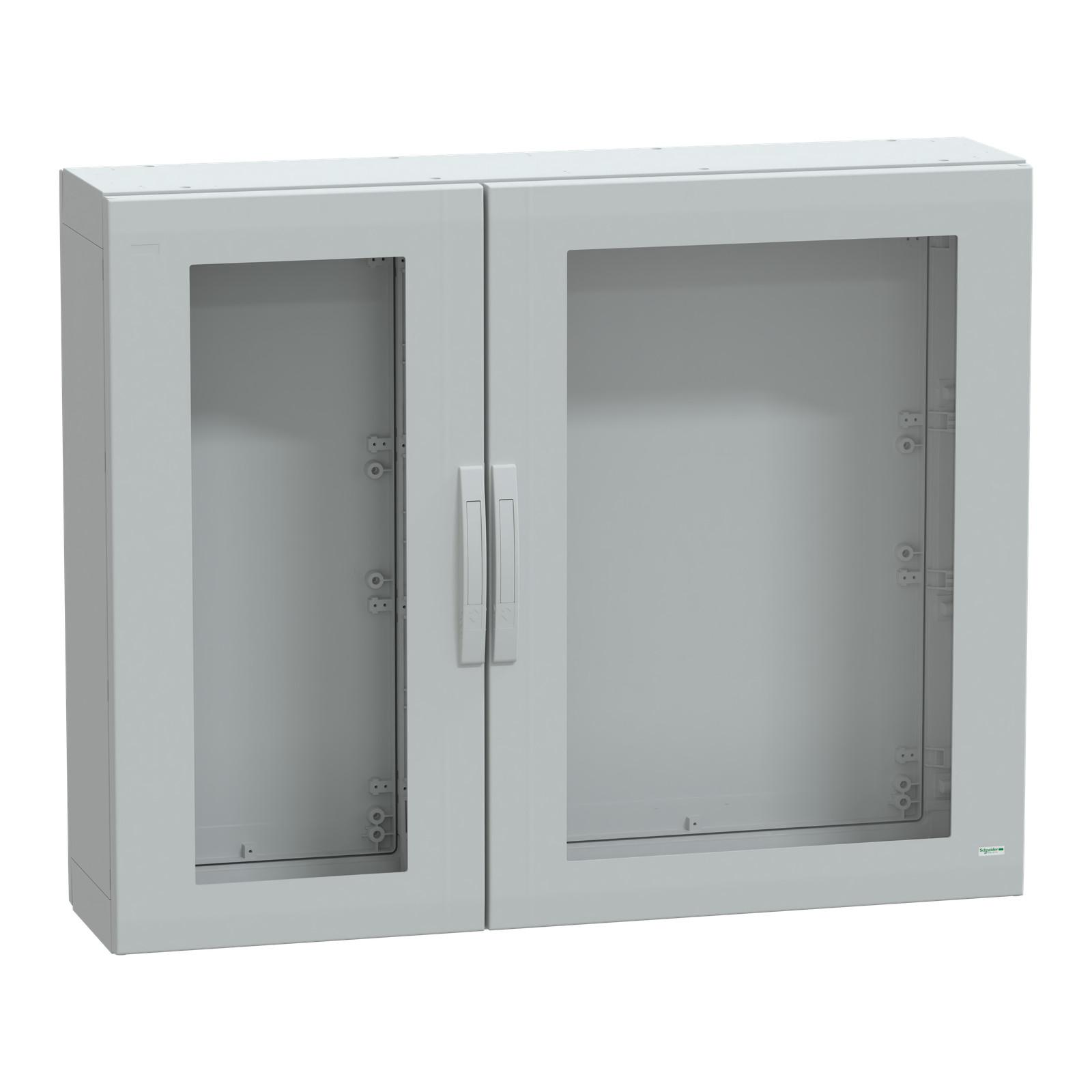 Floor standing polyester enclosure, Thalassa PLA, glazed door, completely sealed, 1000x1250x320mm, IP65, IK08