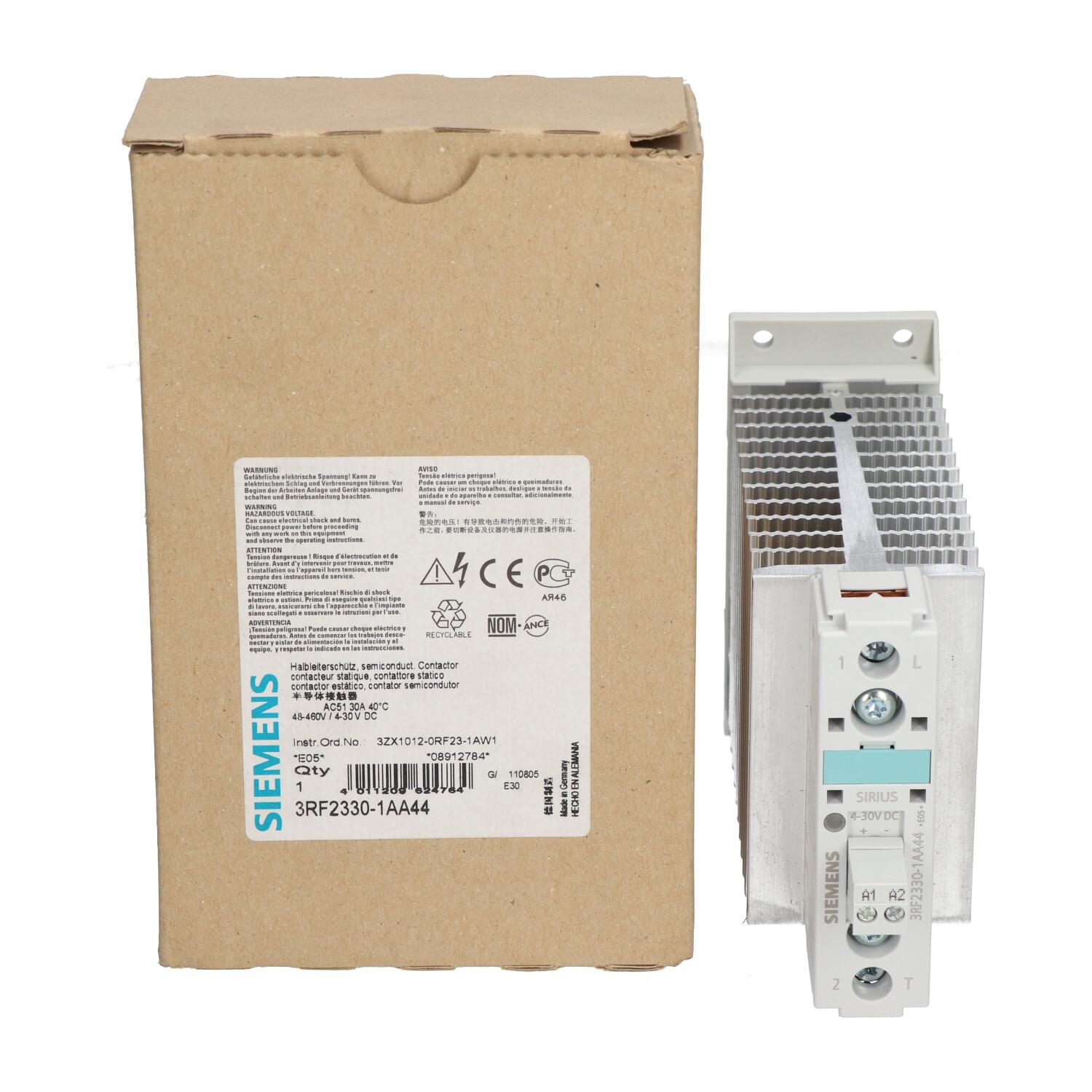 SS CONTACTOR, 30A, 480V, 4-30VDC, SCREW ZP