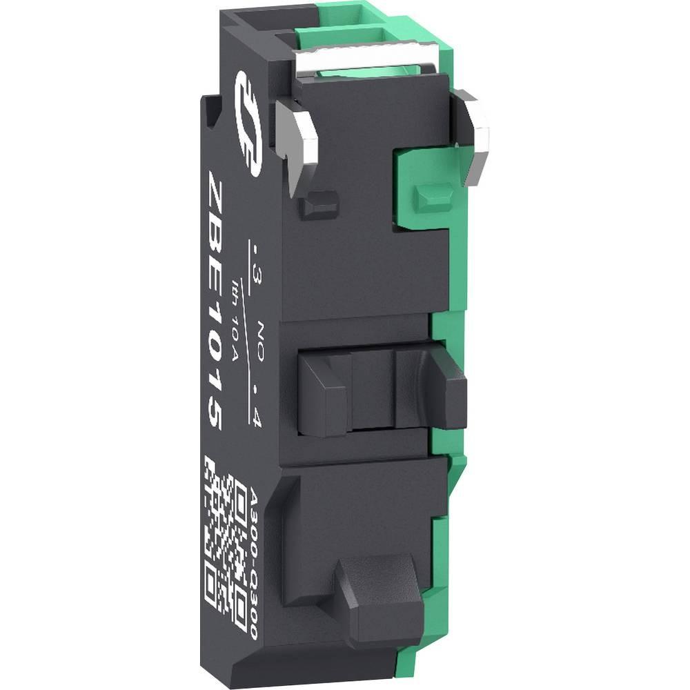 Single contact block, Harmony XB4, silver alloy, spring clamp terminal, 1NO