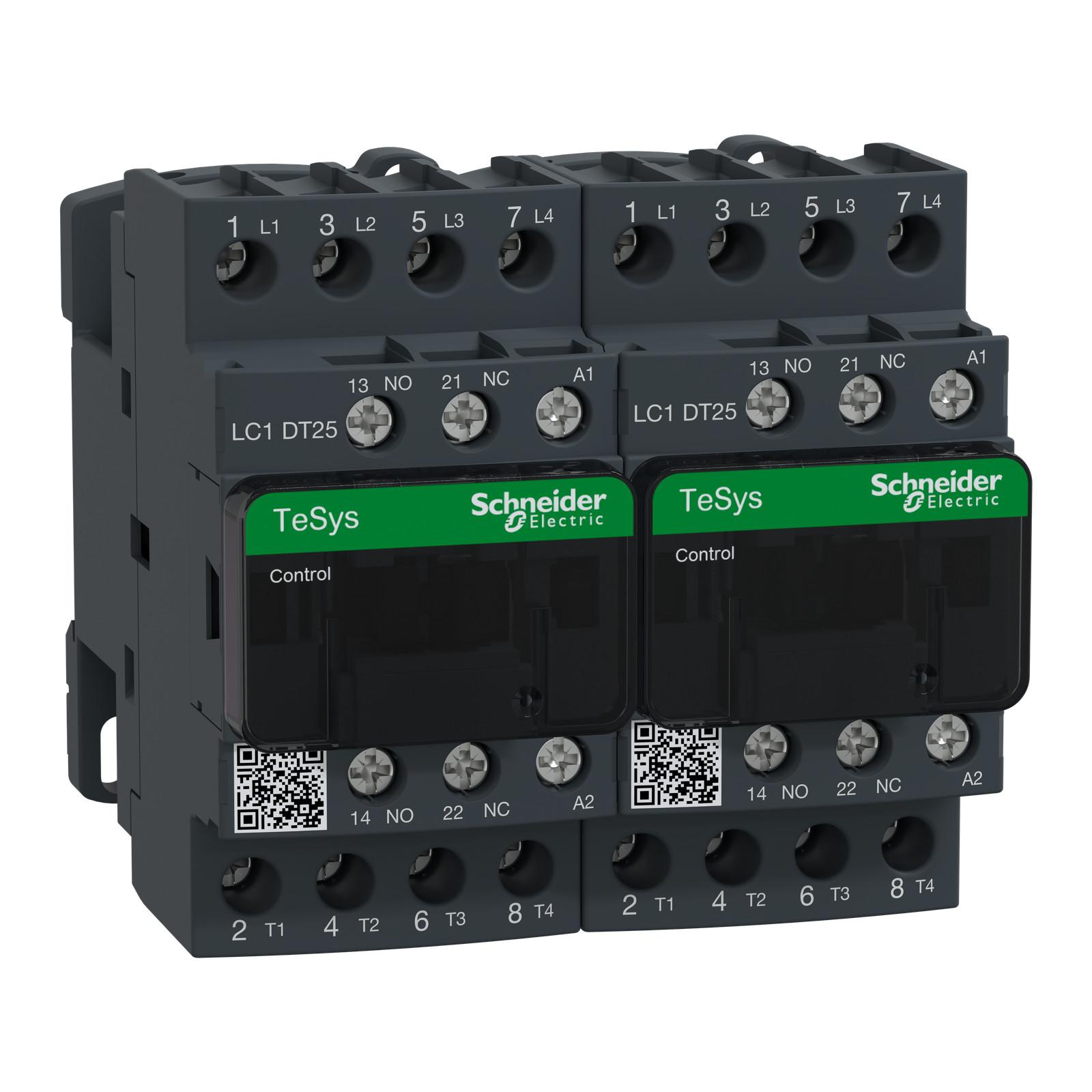 TeSys Deca changeover contactor - 4P(4 NO) - AC-1 - <= 440 V 25 A - 48 V AC coil