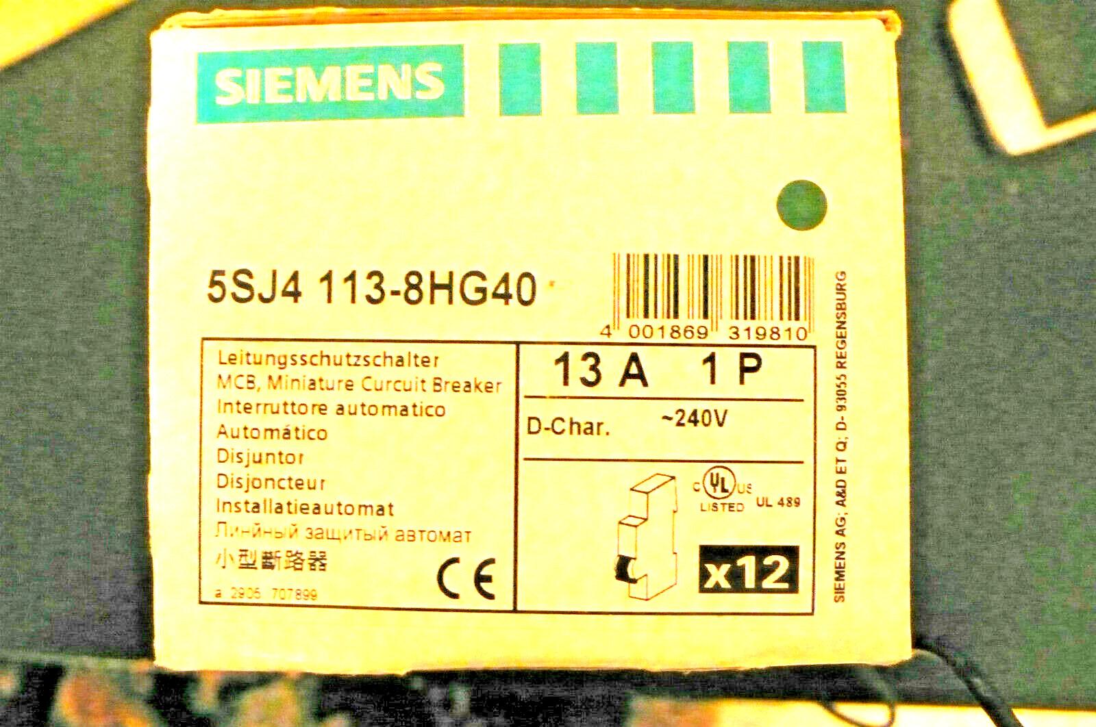 MCB 5SJ4 1P 240V 13A SAME PH 14K D-TRIP