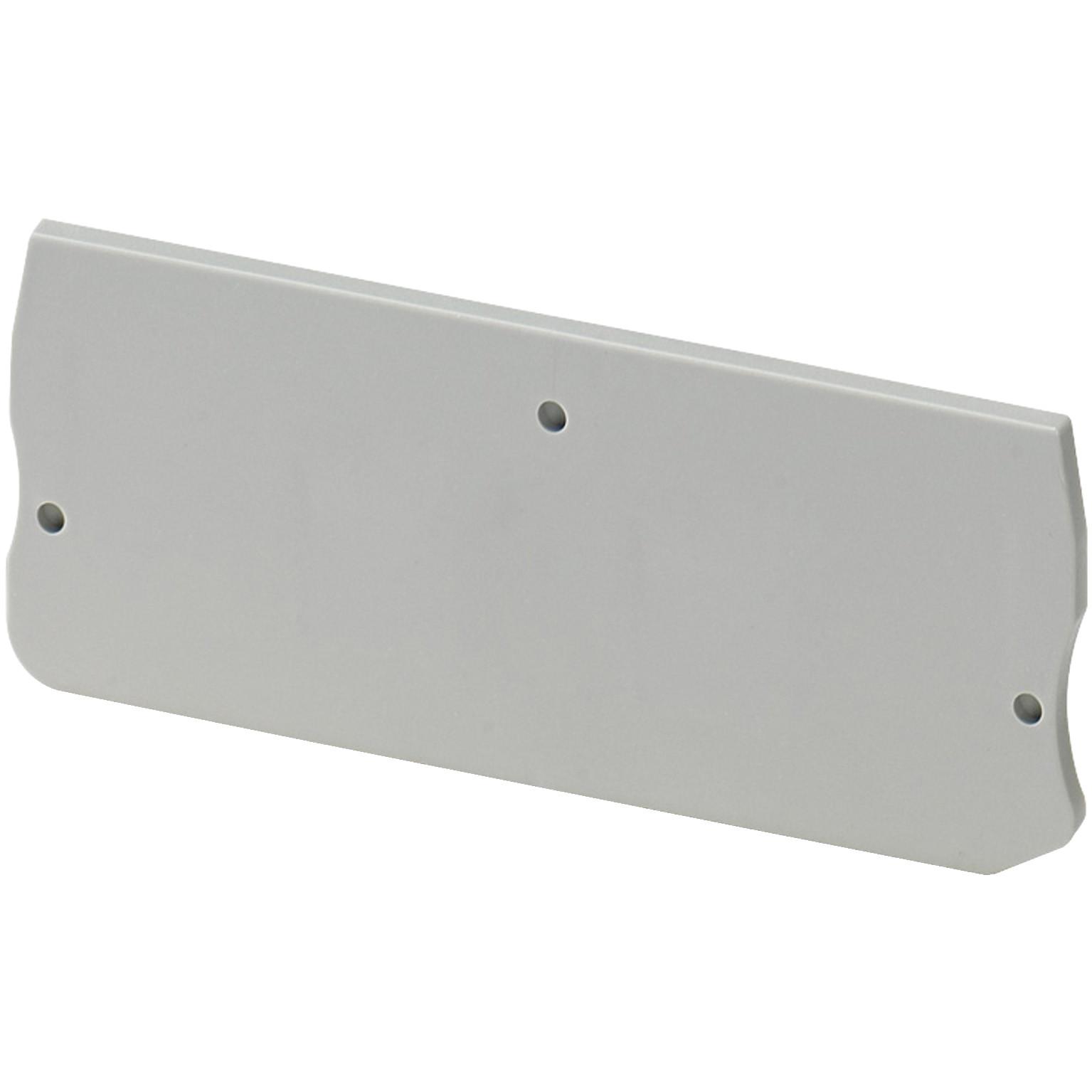 Cover plate, Linergy TR, 2.2mm width, 2 points, for push-in disconnect terminal NSYTRP2, grey, Set of 50