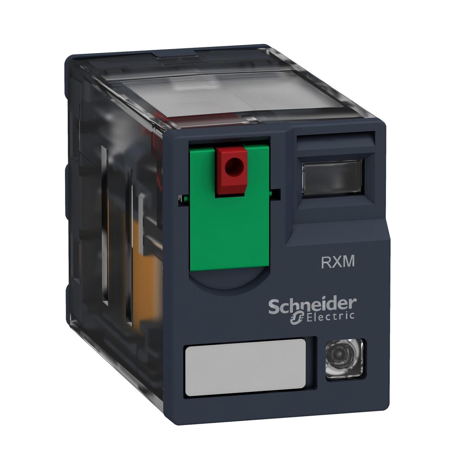 miniature plug in relay, Harmony Electromechanical Relays, 12A, 2CO, with LED, lockable test but to n, 24V AC