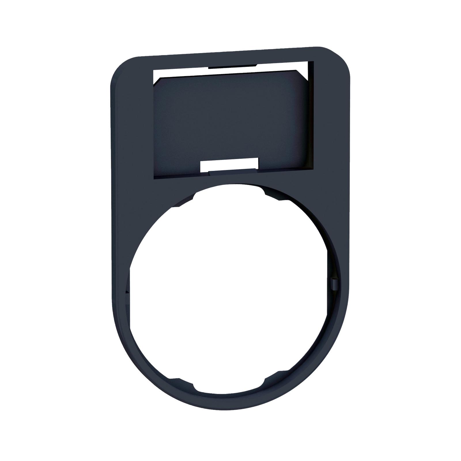 Legend holder 40x60mm for flush mounted heads, Harmony XB5, plastic, without legend