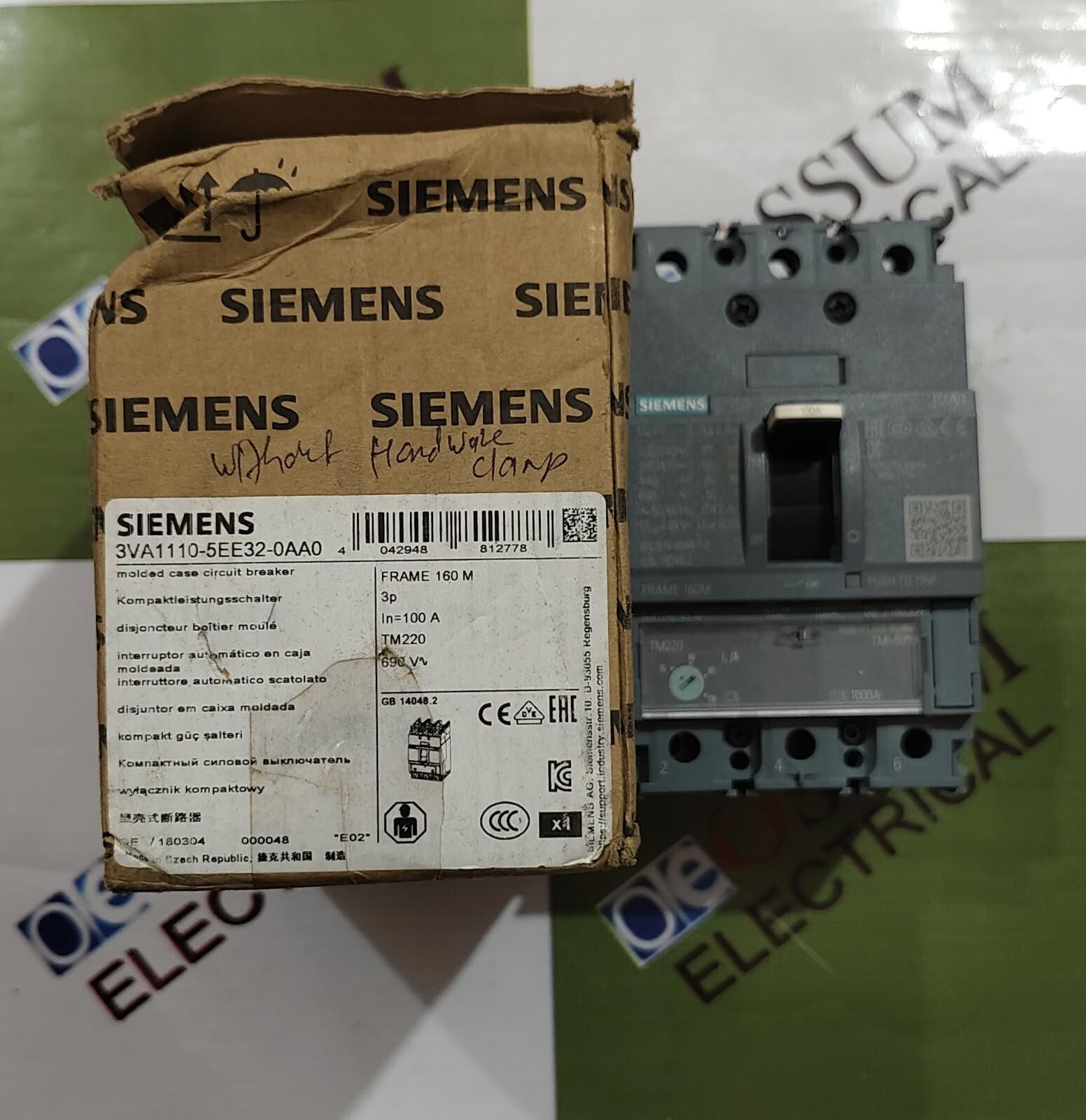 BRKR 3VA11 3P 100A 55KA ATFM NUT