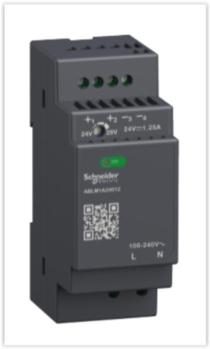 Regulated Power Supply, 100 to 240V AC, 24V, 1.2A, single phase, Modular