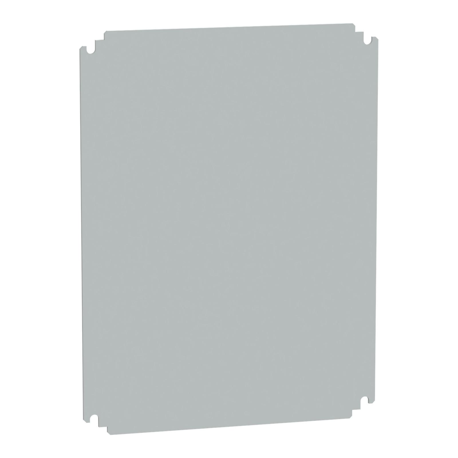 Insulating mounting plate for enclosure H500xW400mm made of polyester