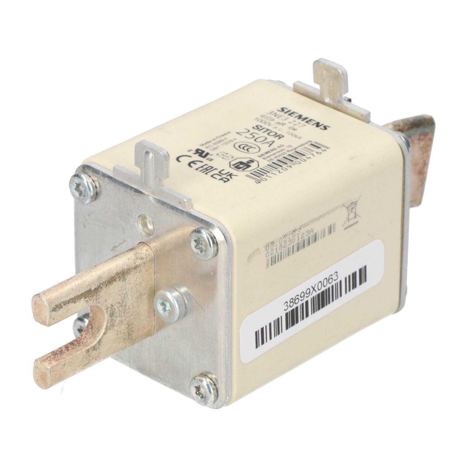 FUSE, 250A, AC, 1000V, SZ 1