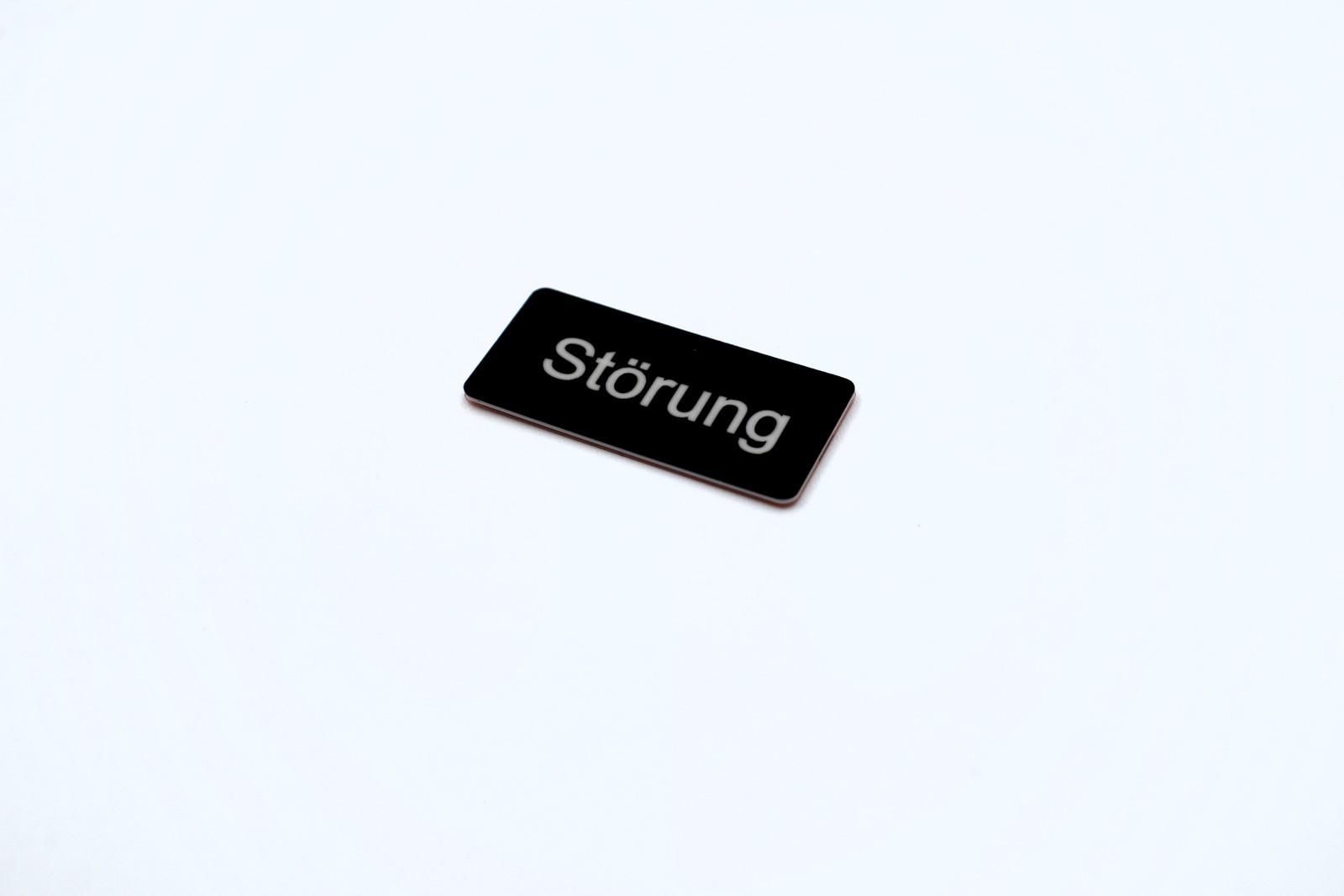INSCR. LABEL, BLK 12.5 X 27MM, STOERUNG