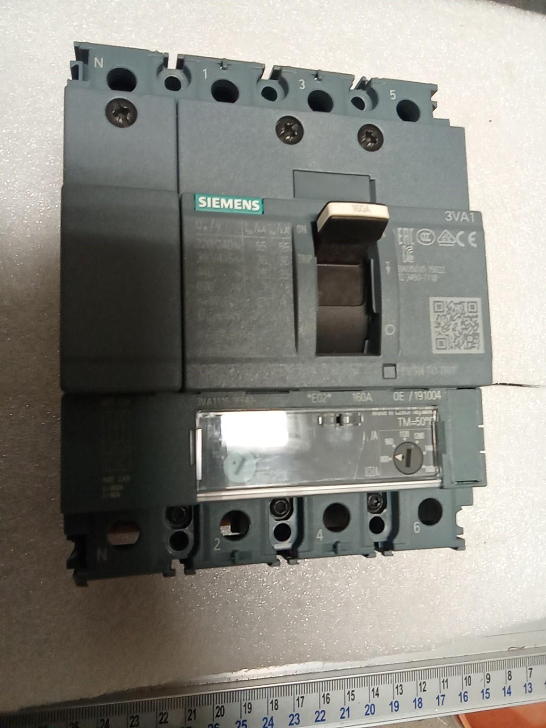 BRKR 3VA11 4P 160A 25KA ATAM 50NTRL NUT