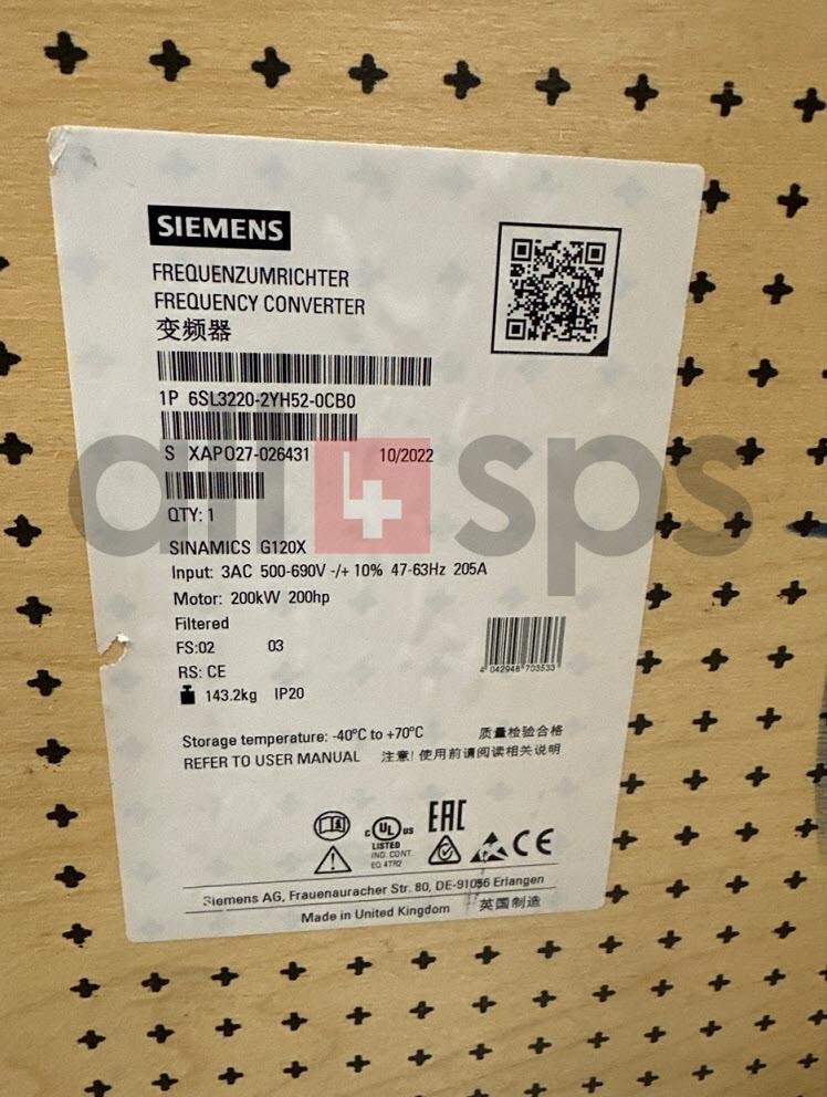 G120X IP20 500...690V 200kW FSG C3