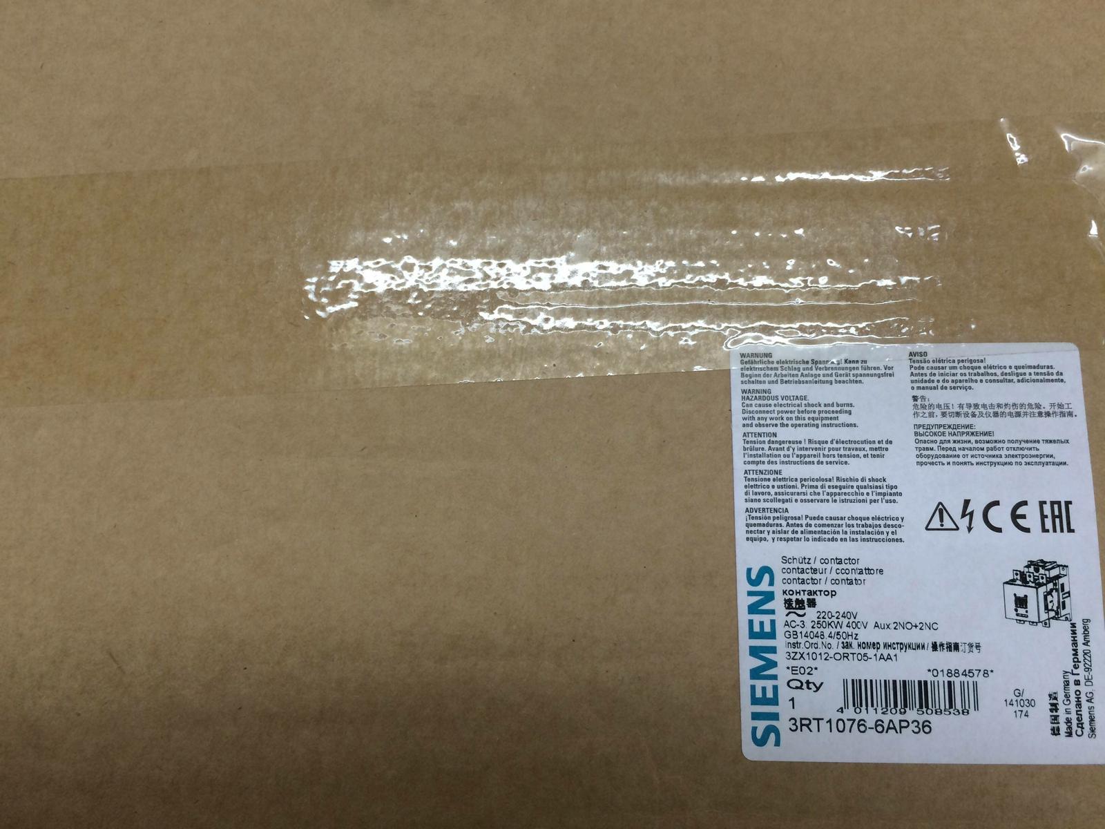 CONTACTOR S12 500A 220-240VUC 3P BAR