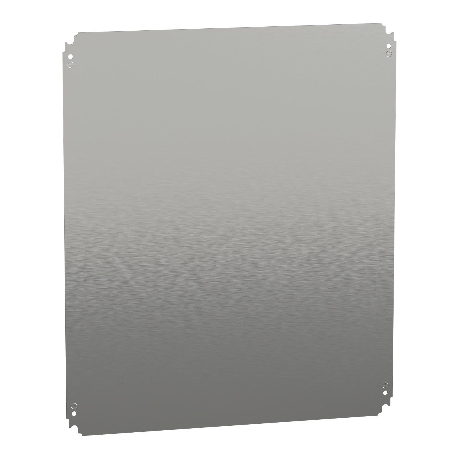 Plain mounting plate H700xW600mm made of galvanised sheet steel