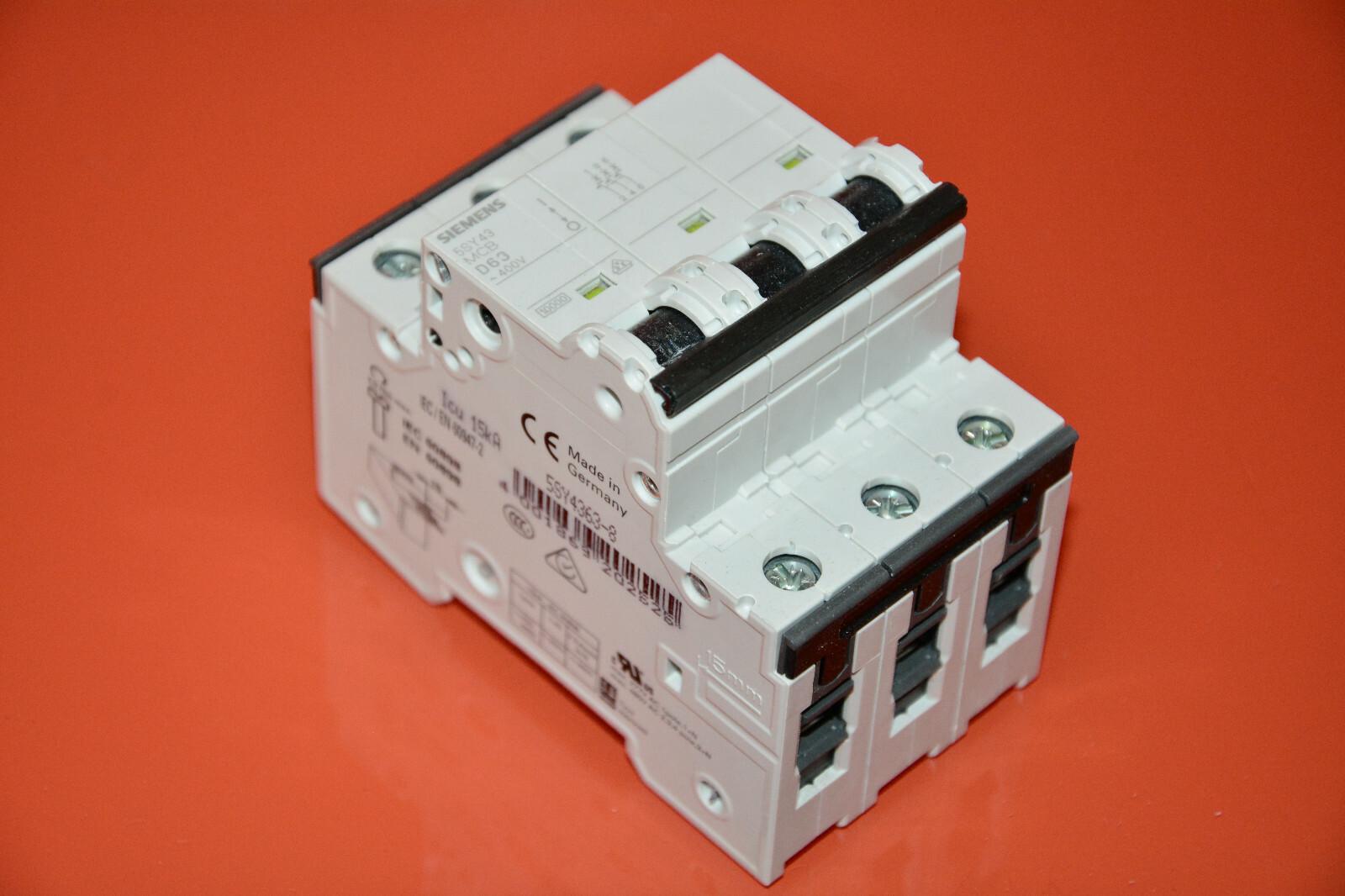 SUP PTOR 5SY4 3P 480V 63A 5K D-TRIP