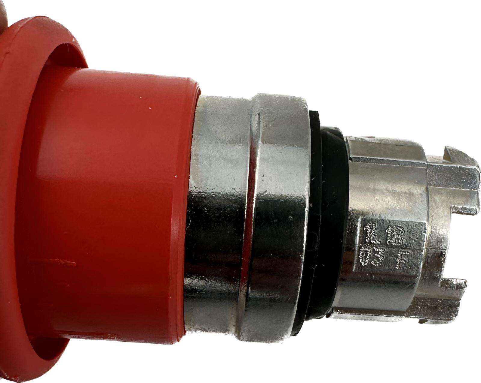 Head for non illuminated pushbutton, Harmony XB4, mushroom 40mm, metal, red, 22mm, spring return