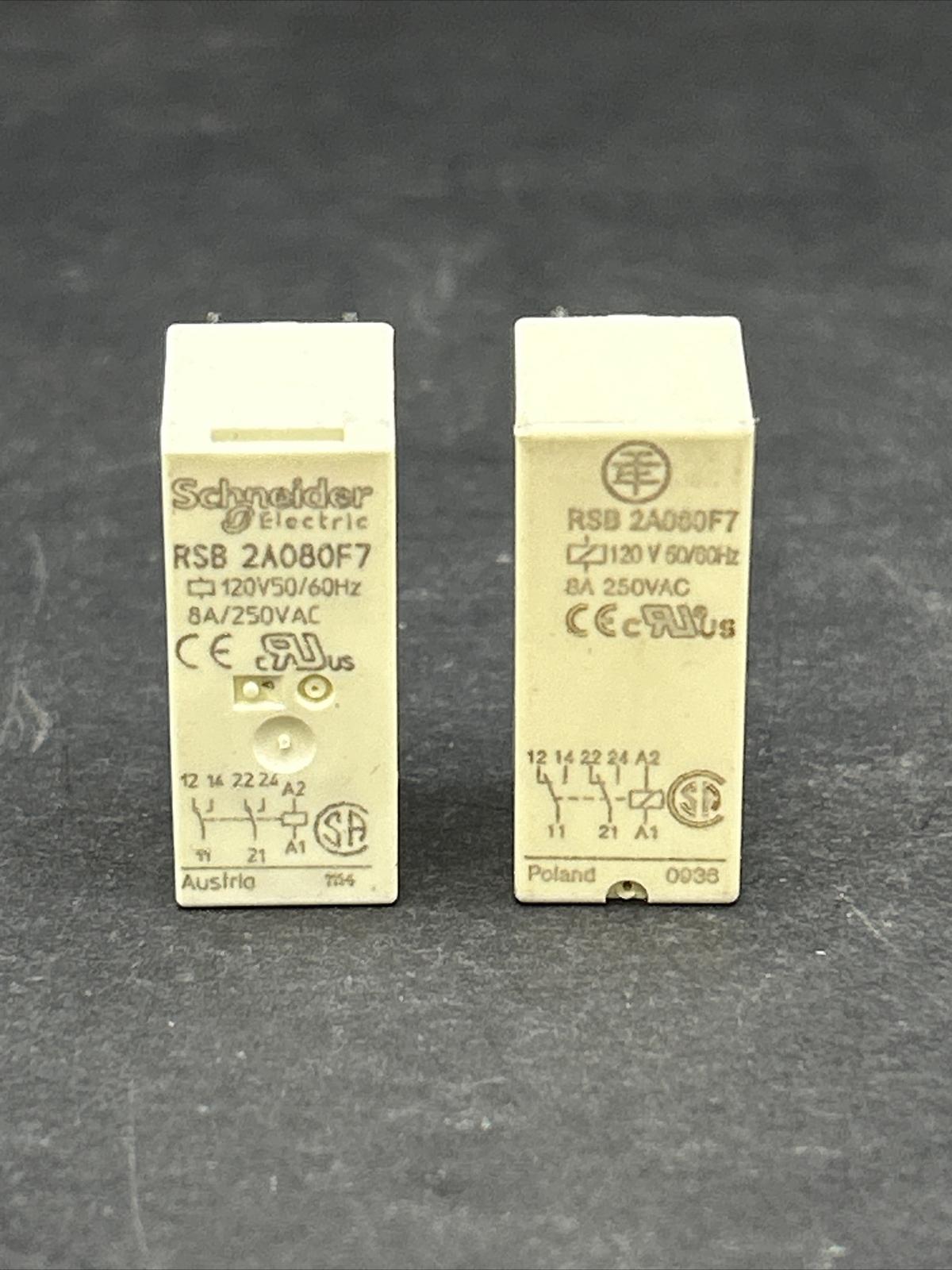 interface plug-in relay, Harmony electromechanical relays, 8A, 2CO, 120V AC
