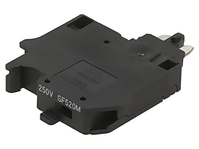 Component carrier, Linergy TR, for 5x20mm fuse, 6,2mm width, with 110-250V light indicator