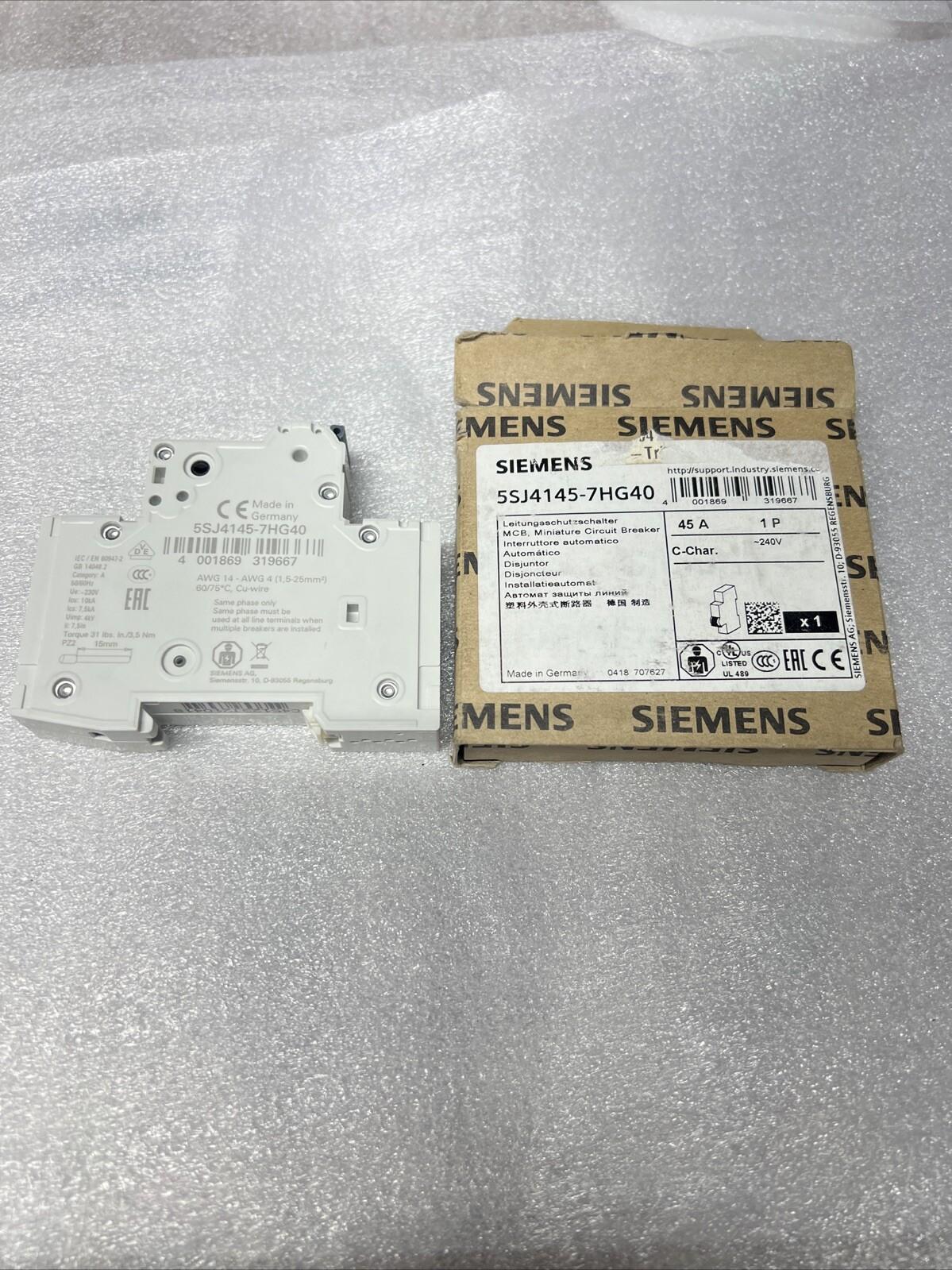 MCB 5SJ4 1P 240V 45A SAME PH 10K C-TRIP