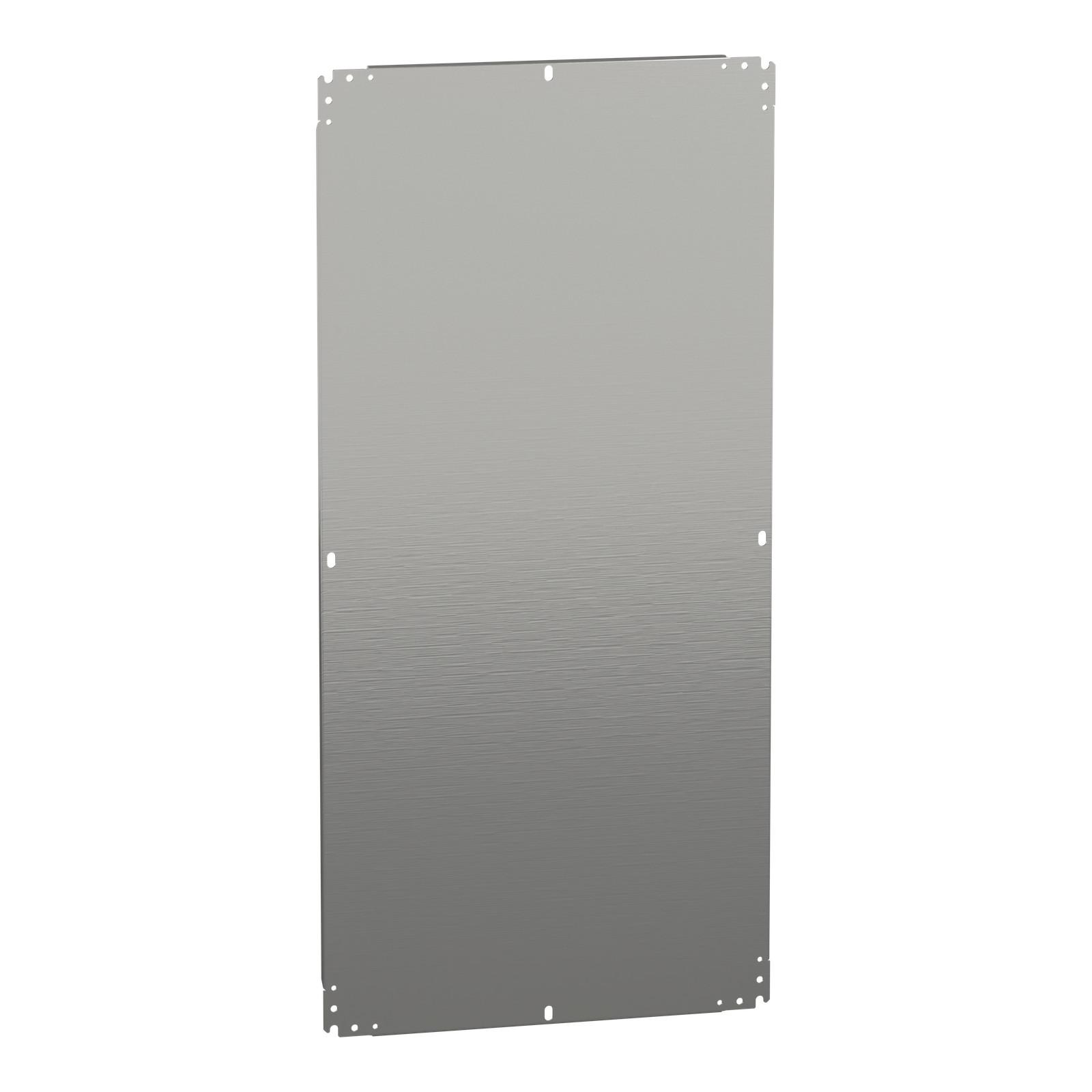 Plain mounting plate H1200xW600mm made of galvanised sheet steel
