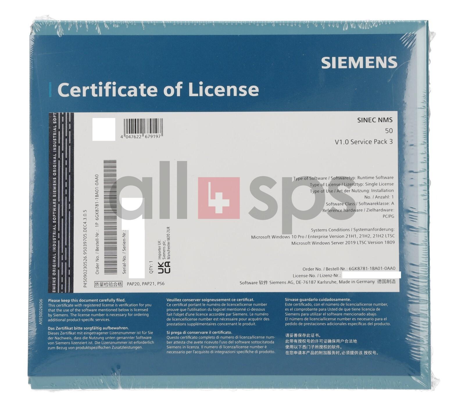 SINEC NMS 50 V1.0