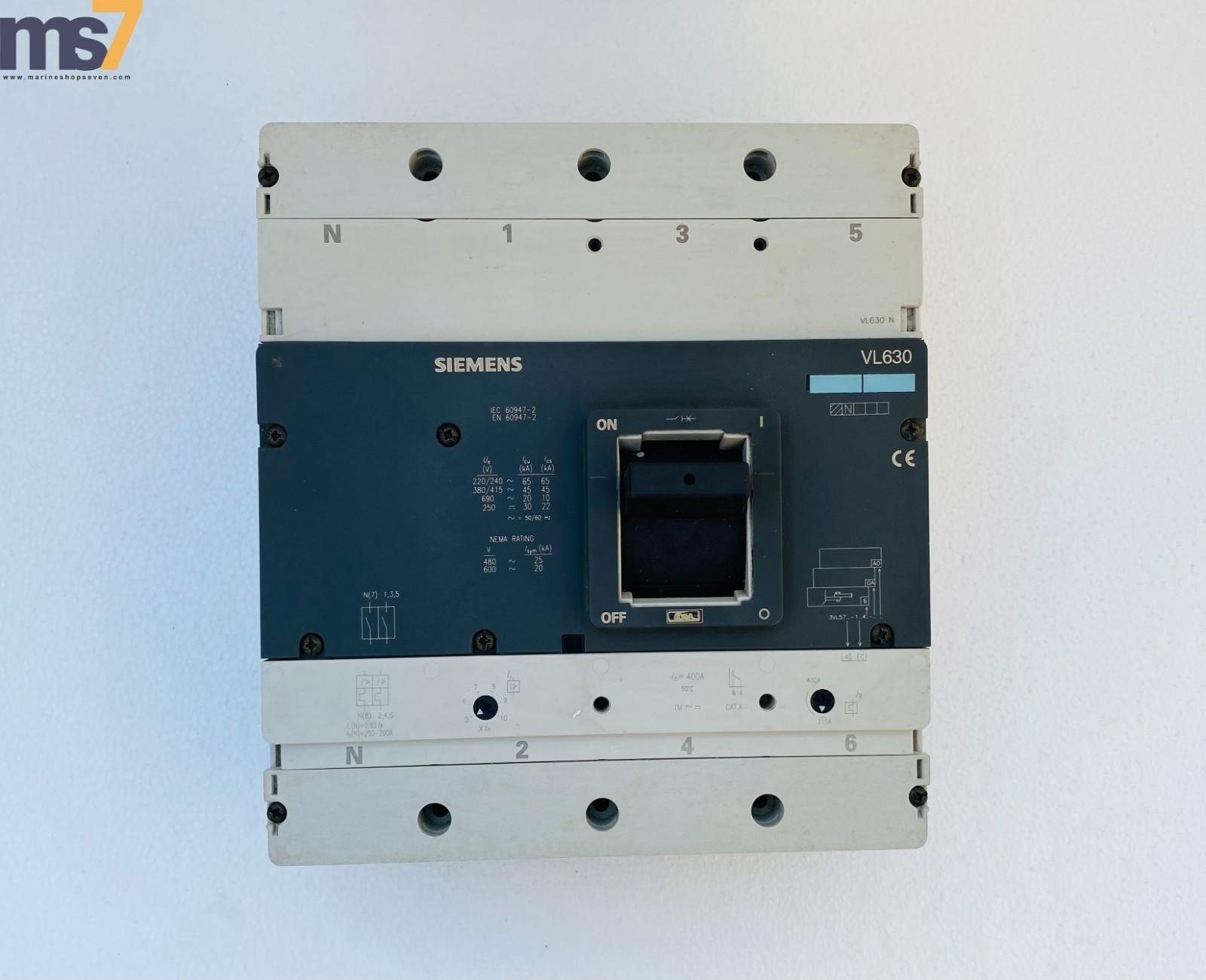 BREAKER VL 3P 630A 415V 45KA IEC