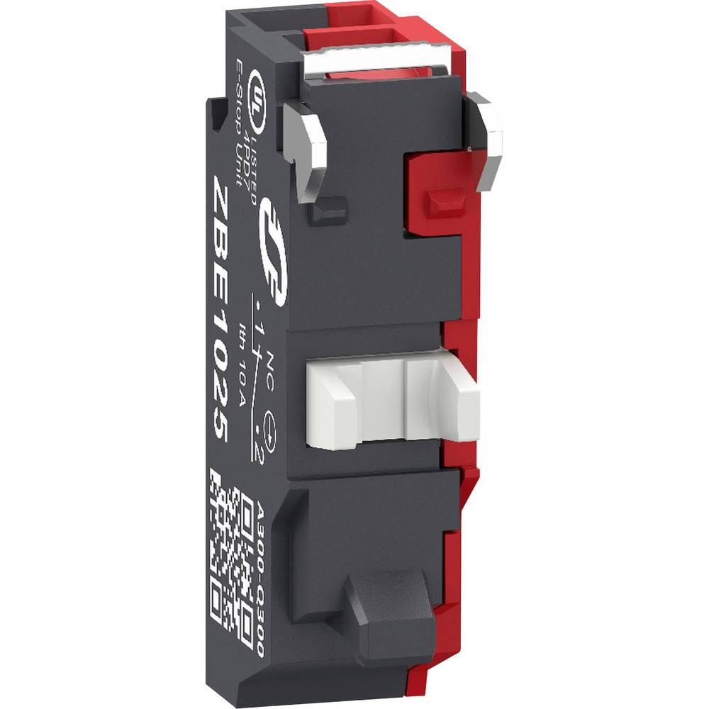 Single contact block, Harmony XB4, silver alloy, spring clamp terminal, 1NC