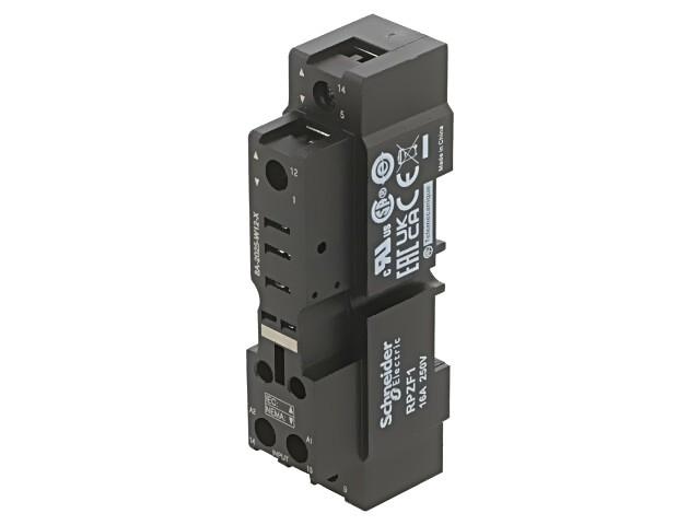 Zelio, plugin relay socket, mixed contact, 16 A, 250 V, screw clamp, for RPM1 relays