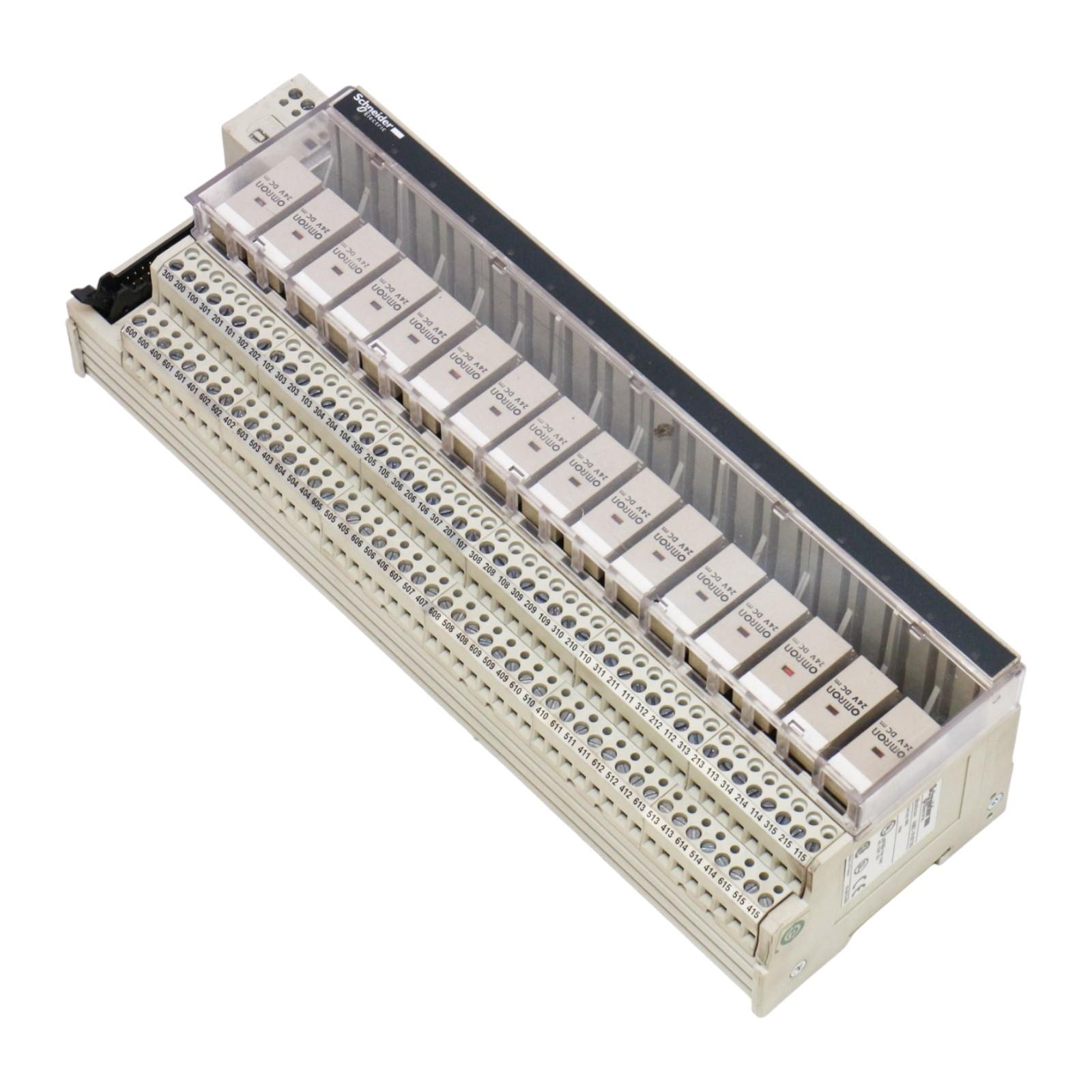 Sub-base with plug-in electromechanical relay ABE7 - 16 channels - relay 12.5 mm