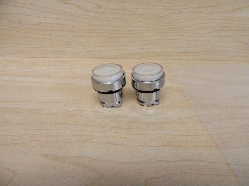 Head for illuminated push button, Harmony XB4, clear projecting pushbutton Ø22 mm spring return BA9s bulb