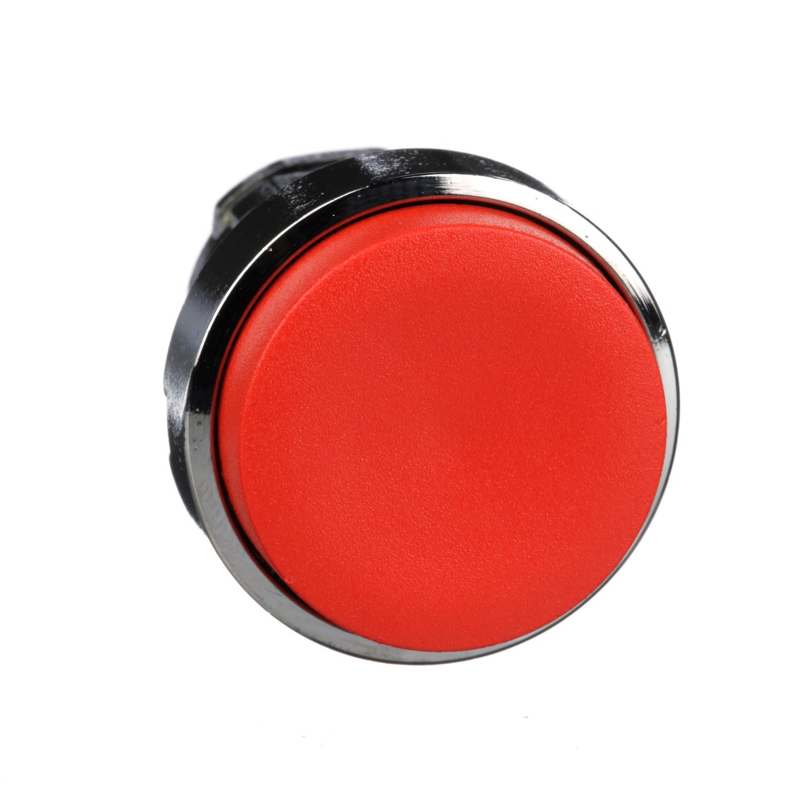 Harmony, 22mm Push Button, no guard push button head, spring return, red, unmarked