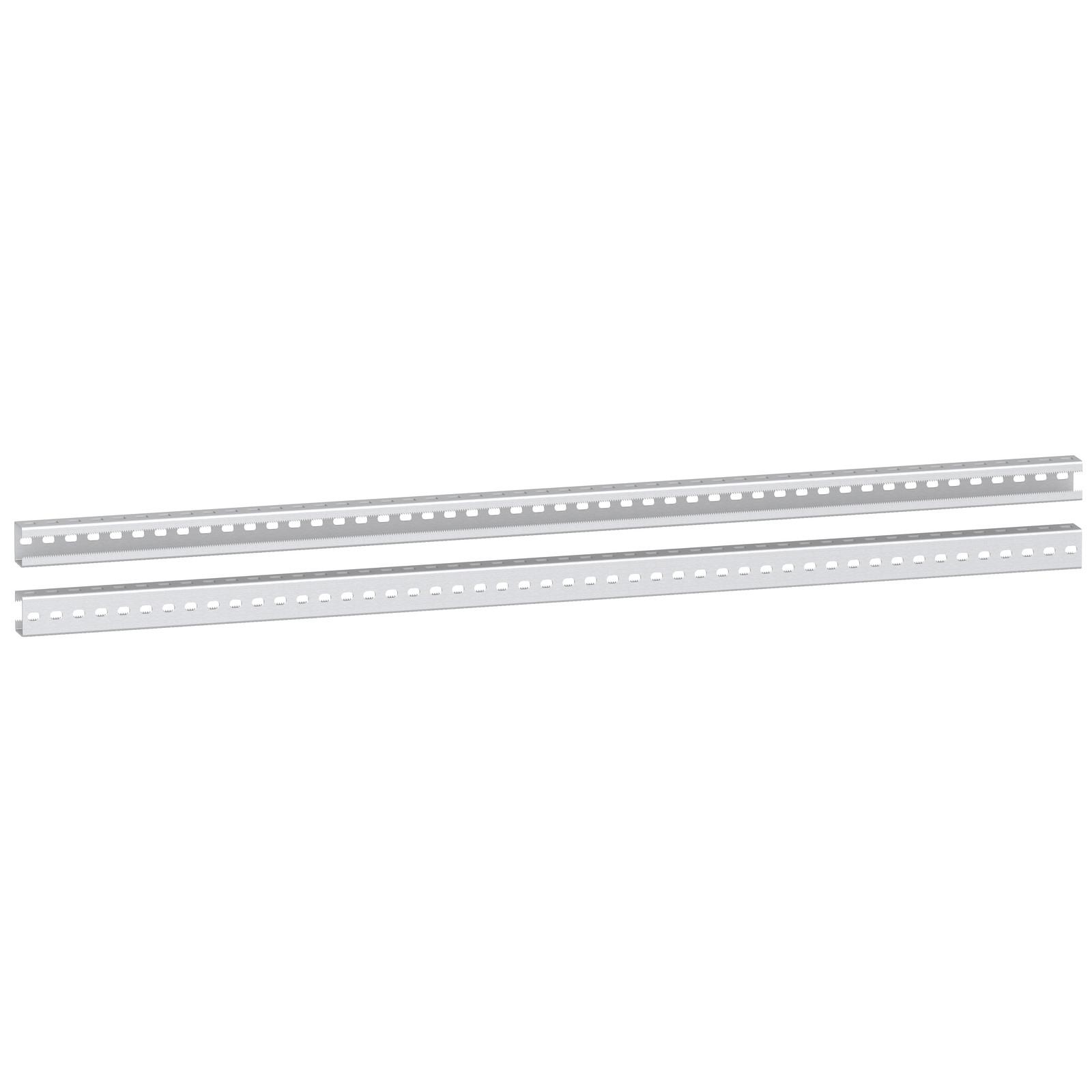 Vertical uprights height 1500mm. zinc-coated steel. Supply: 2 standard uprights.