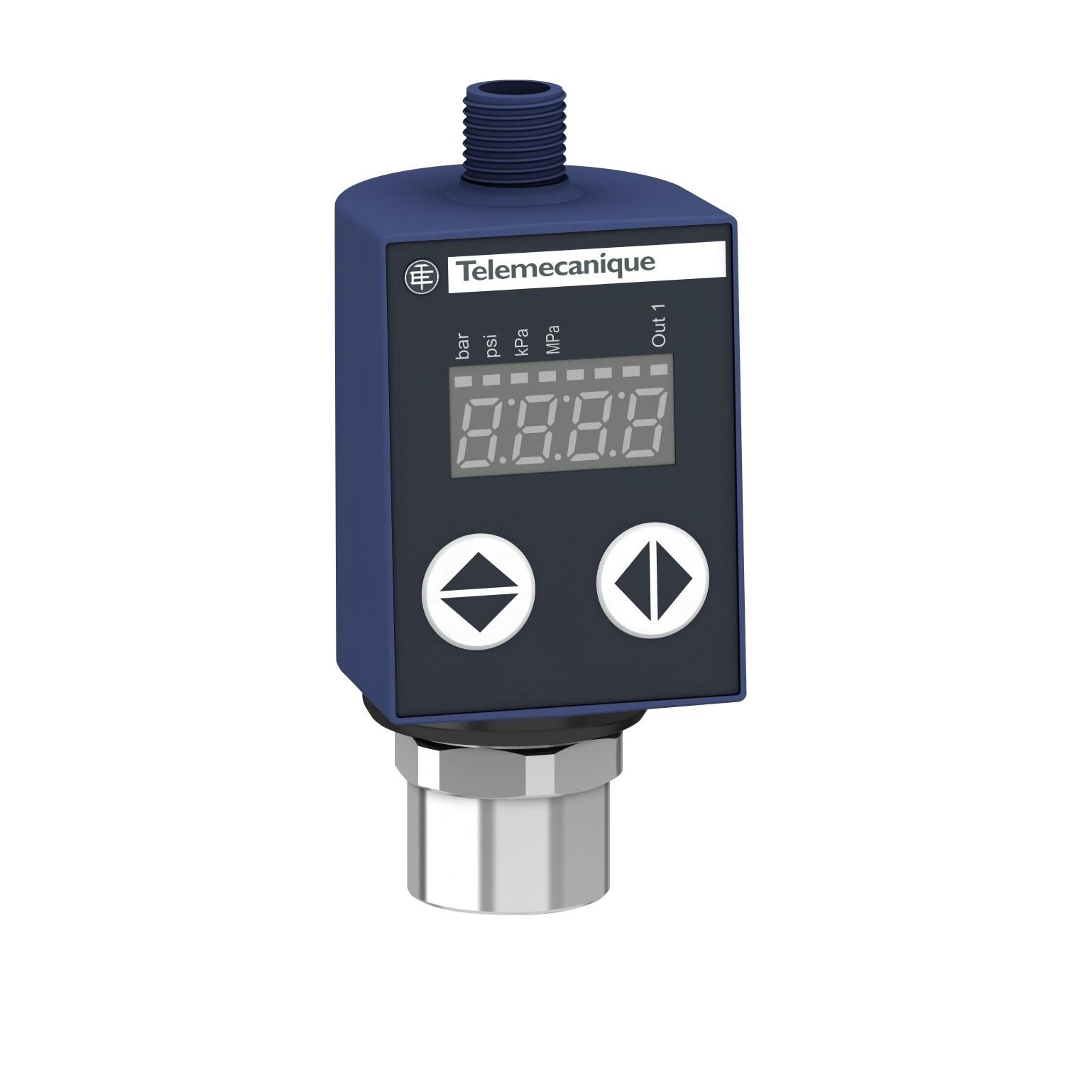 Electronic pressure sensors, Pressure sensors XM, XMLR 10 bar, G 1/4, 24 VDC, 4...20 mA, NPN, M12