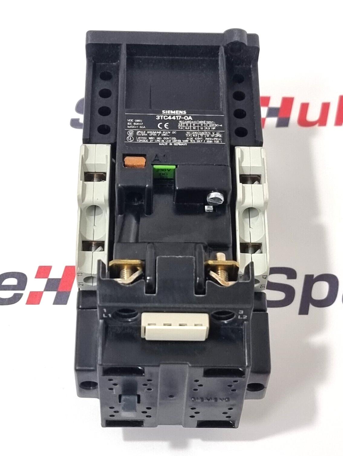 CONTACTOR, DC OPER, SIZE 1, 230V, 2NO+2NC