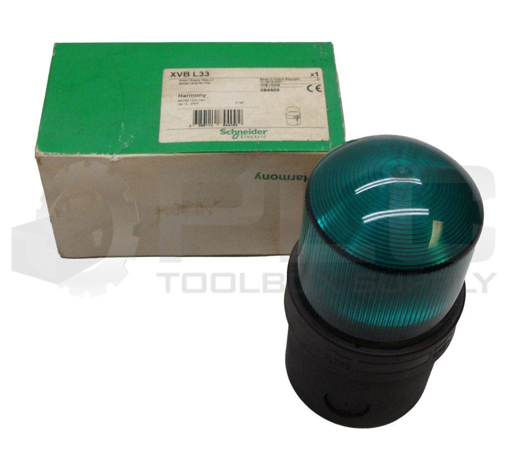 Complete beacon, Harmony XVB, indicating 250V 10W + options, green