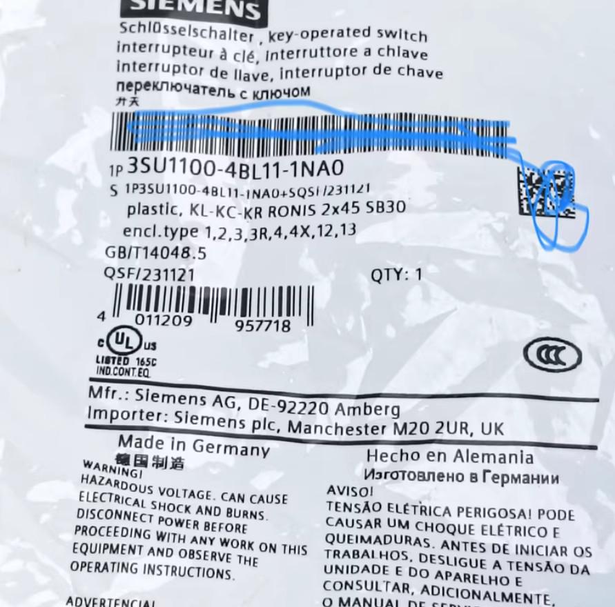 KEY SW, 3POS, MTND, KEY REMOVAL IN ALL