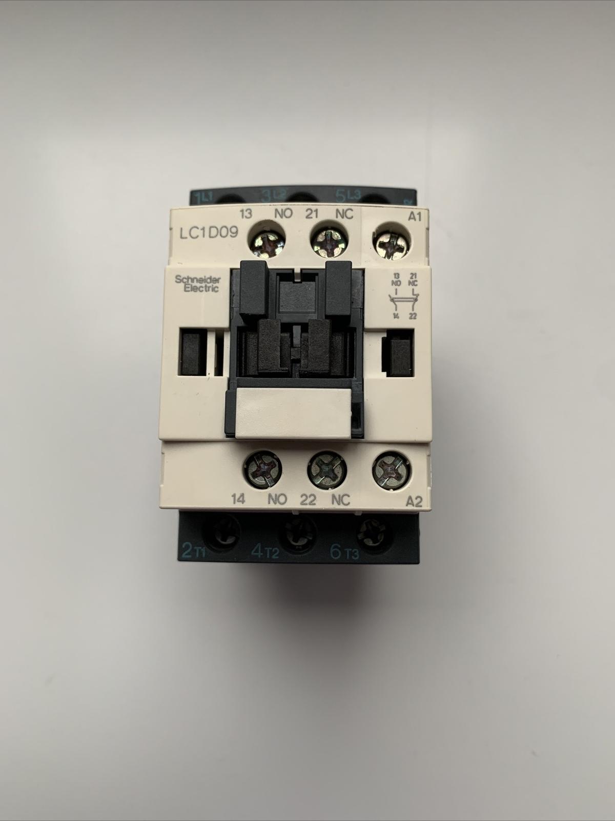 IEC contactor, TeSys Deca, nonreversing, 9A, 5HP at 480VAC, up to 100kA SCCR, 3 phase, 3 NO, 24VAC 50/60Hz coil, open style