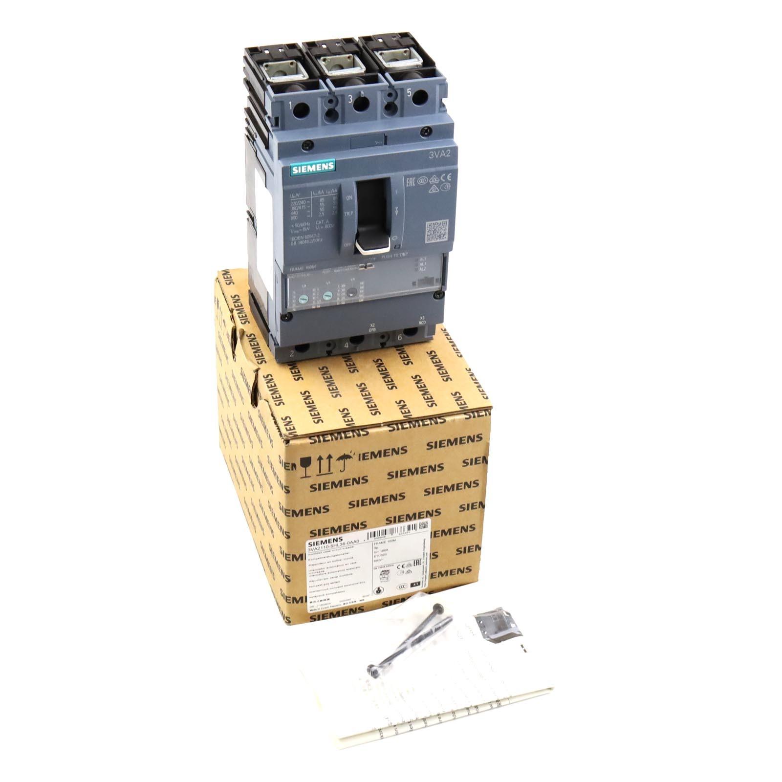 BRKR 3VA21 3P 100A 55KA ETU3-LI BOX