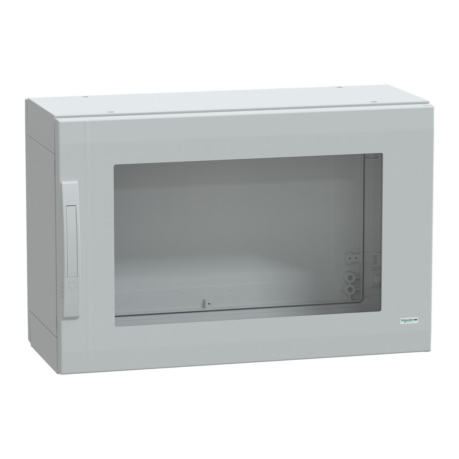 Floor standing polyester enclosure, Thalassa PLA, glazed door, completely sealed, 500x750x320mm, IP65, IK08