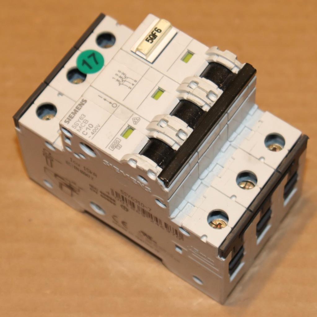 SUP PTOR 5SY6 3P 480V 10A 5K B-TRIP